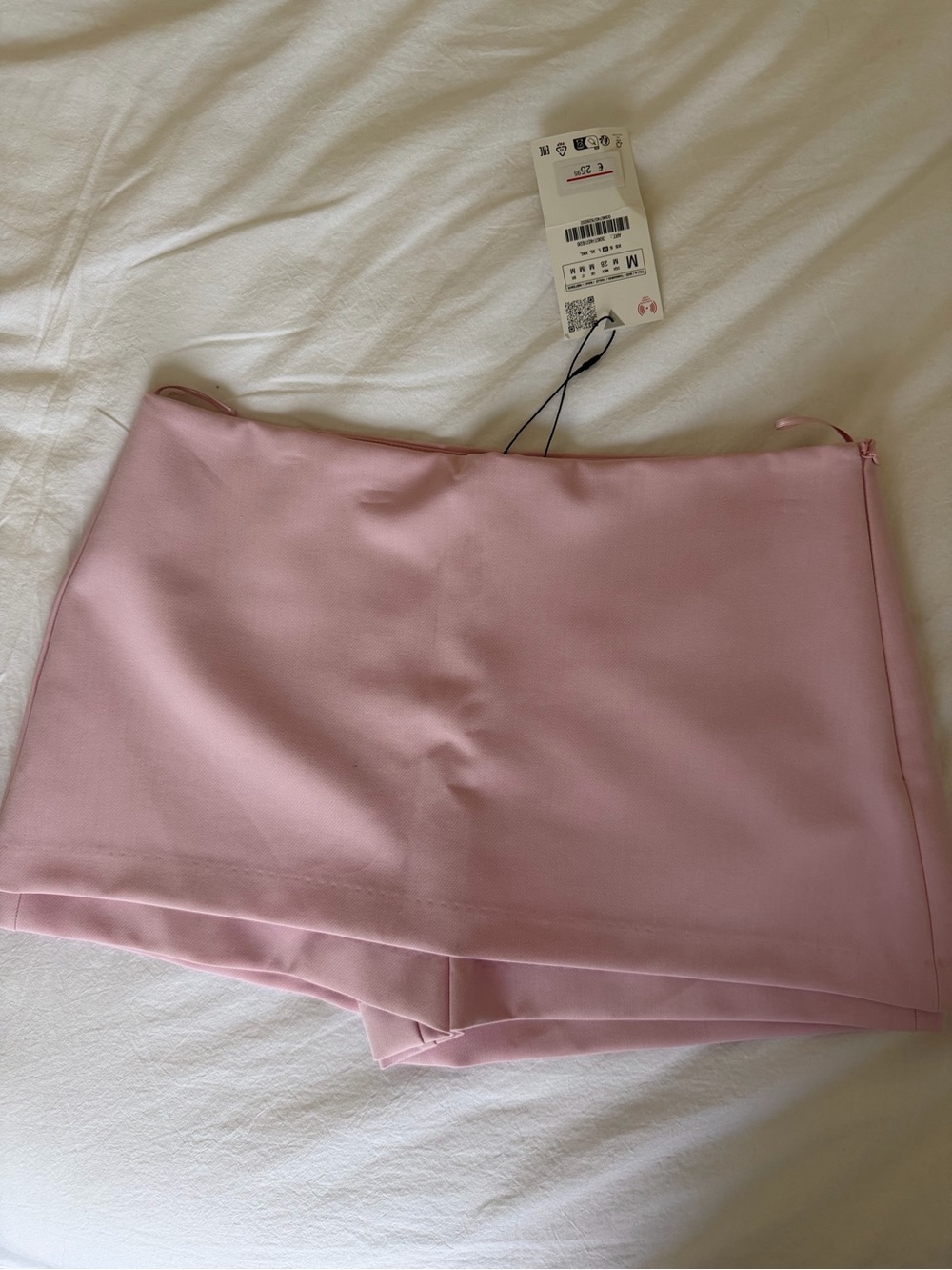 ZaraWomen’s Pink High-Rise Skort Shorts